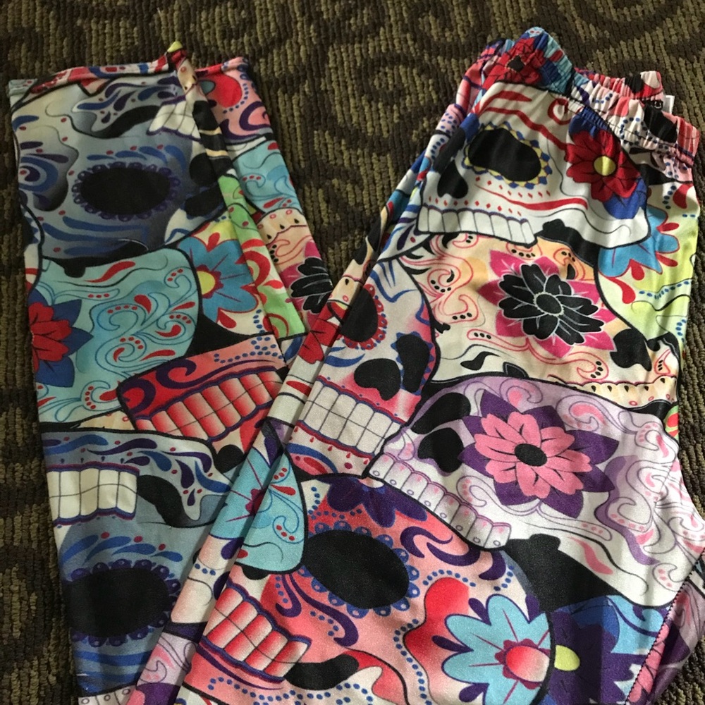 Sugar skull leggings